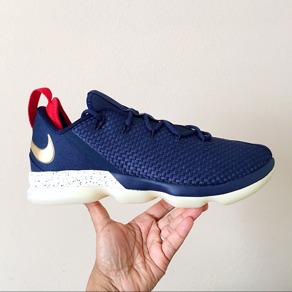 Nike LeBron XIV Low USA Midnight Navy Metallic